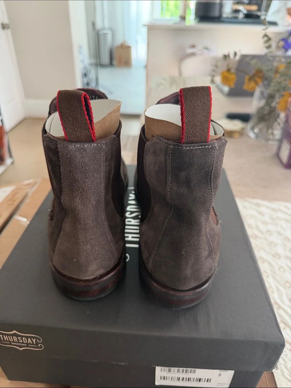 Allen Edmonds Dark Brown Suede Chelsea Boots